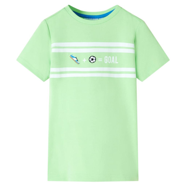 T-shirt para crianças verdes neon 128 D