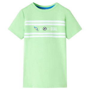 Camiseta para niños verde neón 92 D