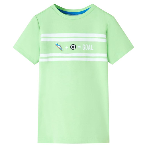 T-shirt para crianças verdes neon 92 D