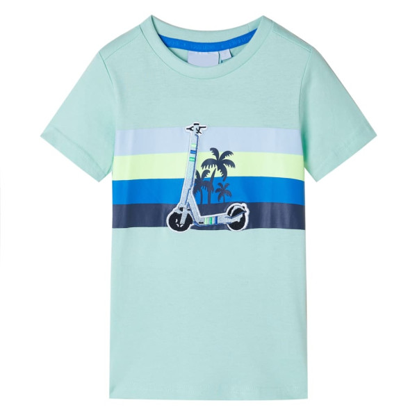 Camiseta para niños menta claro 140 D