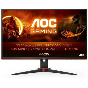 Monitor de jogos AOC 23,8" LED FHD 24G2SPU preto D