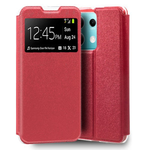 Fundação COOL Flip Cover para Xiaomi Redmi Note 13 5G Liso Vermelho D