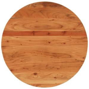 Tablero de mesa redondo madera maciza de acacia Ø80x3.8 cm