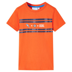 Camiseta infantil naranja oscuro 128 D