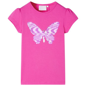 T-shirt infantil escuro rosa shell 128 D