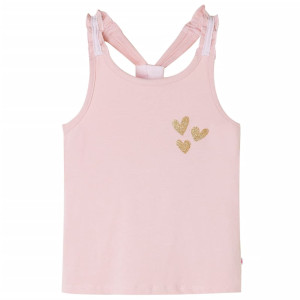 Camiseta de tirantes infantil rosa claro 116 D