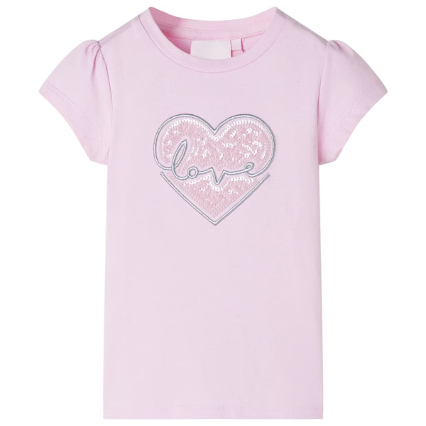 Camiseta infantil rosa claro 92 D