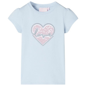 Camiseta de niños azul claro 104 D