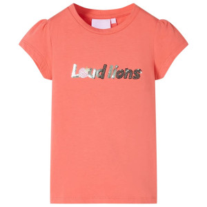 Camiseta para niños de manga casquillo coral 128 D