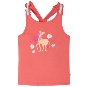 Camiseta de tirantes infantil color coral 104 D