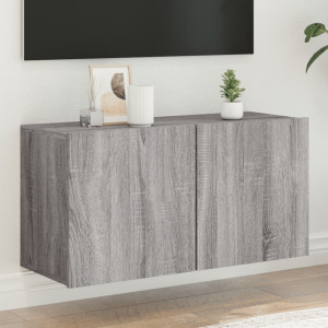 Mueble para TV de pared gris Sonoma 80x30x41 cm D