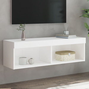 Mueble para TV con luces LED blanco 100x30x30 cm D