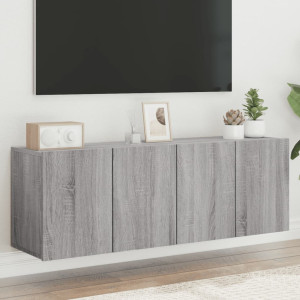 Muebles para TV de pared 2 unidades gris Sonoma 60x30x41 cm D