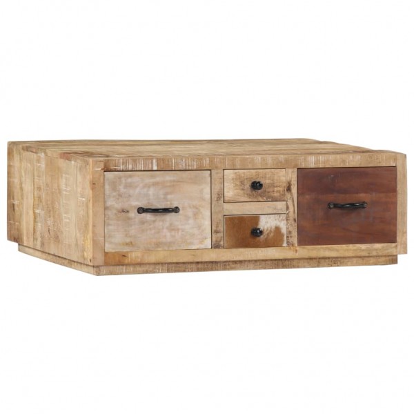 Mesa de centro de madera maciza de mango 90x60x30cm D