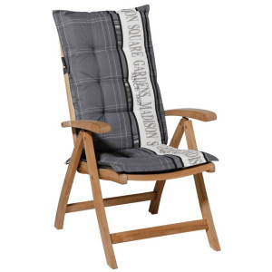 Madison Cusco exterior de cadeira com apoio alto Garden 123x50cm cinza PHOSA056 D