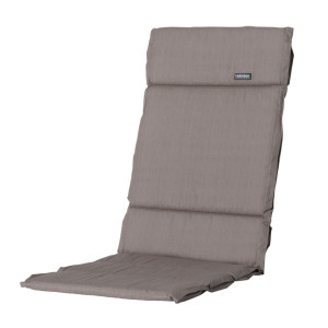 Madison Cojín para silla Basic fibra gris taupé 125x50 cm D