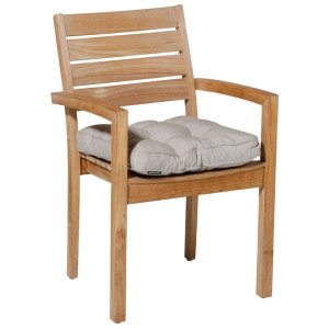Madison Cojín para silla acolchado Panama 47x47 cm beige claro D