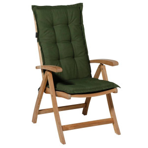 Madison Cojín de silla con respaldo alto Panama 123x50cm verde D