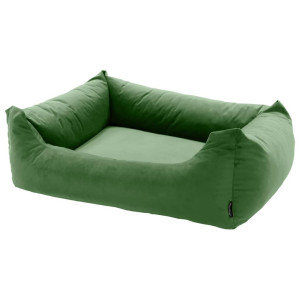 Madison Cama de cão Veludo verde 80x67x22 cm D