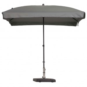 Madison Guarda-chuva Patmos Luxe rectangular 210x140 cm cinza claro D
