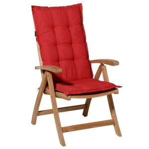 Madison Cojín de silla con respaldo alto Panama 123x50cm rojo D