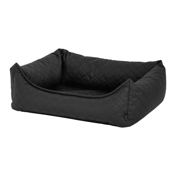 Madison Cama de cão Skai Check cinza 80x67x22 cm D