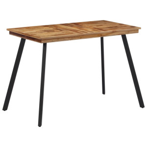 Mesa de comedor madera maciza de teca 120x62x76 cm D