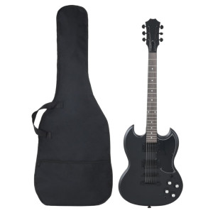 Guitarra elétrica para iniciantes com estojo preto 4/4 39 D