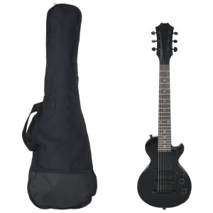 Guitarra elétrica infantil com estojo preto 3/4 30 D