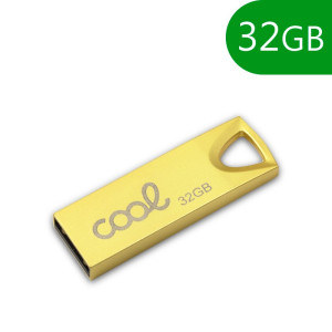 Pen Drive USB x32 GB 2.0 COOL KEY de metal Dorado D