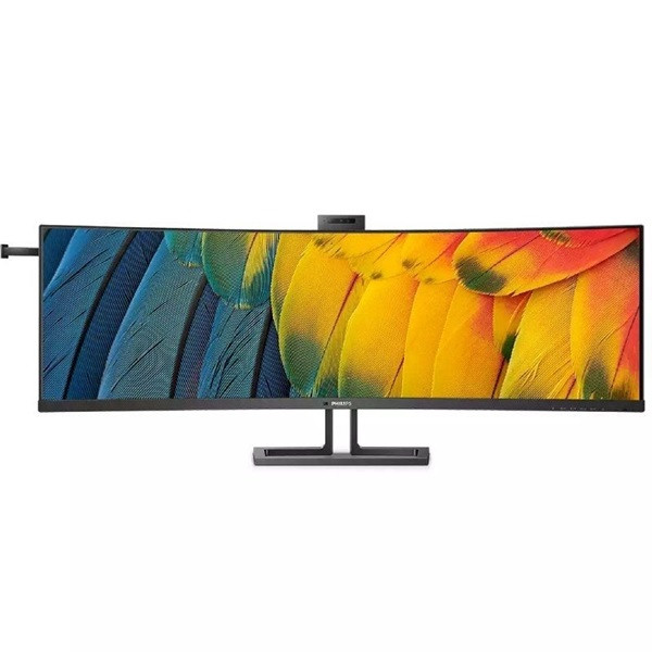 Monitor PHILIPS 44,5" LED WQHD 45B1U6900CH curva preta D