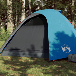 Tenda para 4 pessoas de tafetão 185T azul 267x272x145 cm D