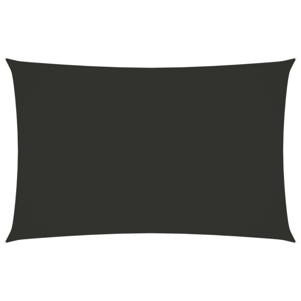 Toldo de vela rectangular tela Oxford gris antracita 4x7 m D