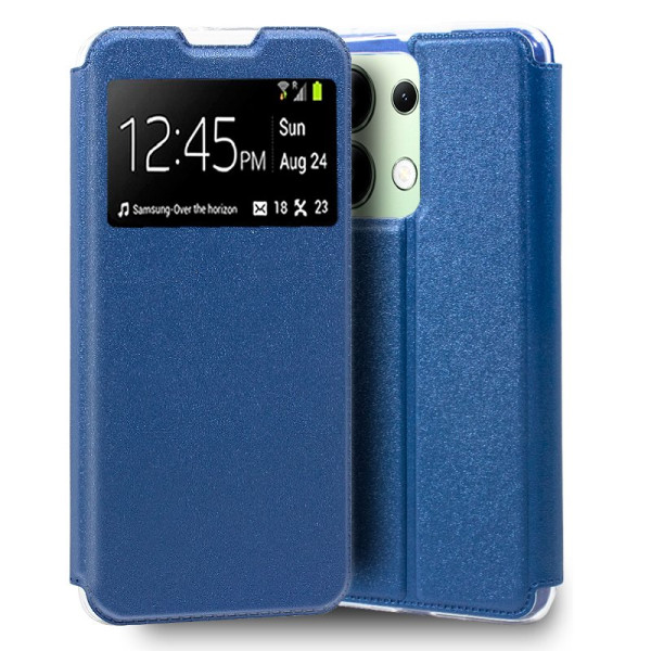 Funda COOL Flip Cover para Xiaomi Redmi Note 13 Liso Azul D