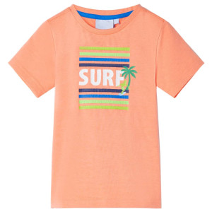 Camiseta infantil naranja neón 92 D