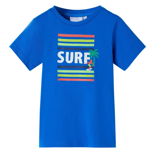 Camiseta infantil azul chillón 104 D