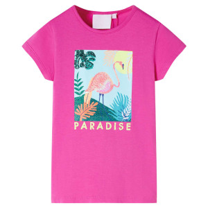 T-shirt infantil rosa escuro 140 D