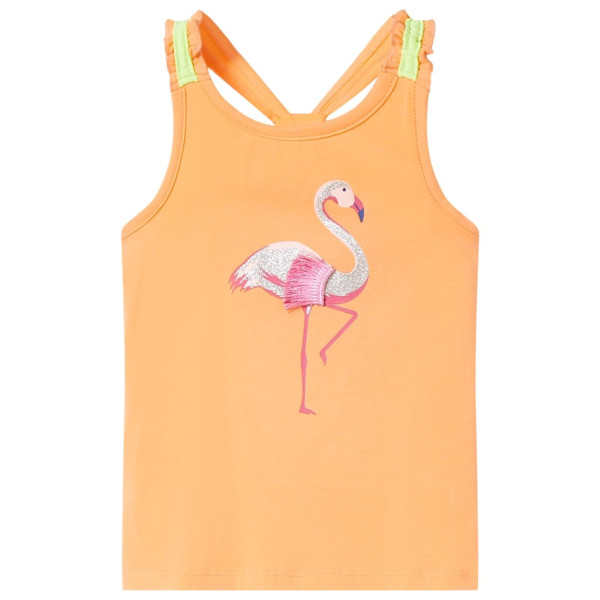 Camiseta de tirantes infantil naranja 92 D