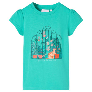 Camiseta infantil verde menta 92 D