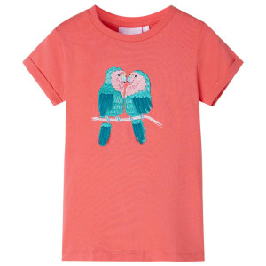 Camiseta infantil color coral 104 D