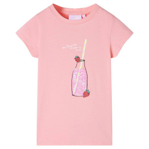 Camiseta infantil rosa 140 D