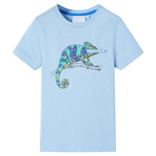 Light Blue manga curta camiseta infantil 92 D