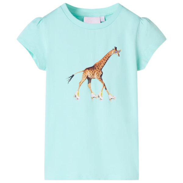 Camiseta infantil aguamarina claro 128 D