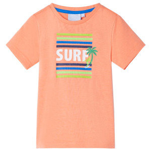 Camiseta infantil laranja neon 140 D