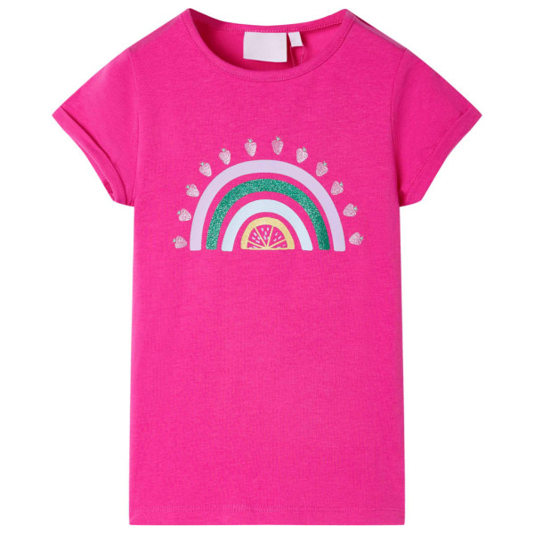 T-shirt infantil rosa escuro 92 D