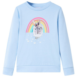 Sudadera infantil azul claro 116 D