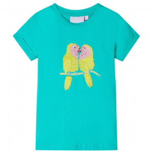 Camiseta infantil verde menta 104 D