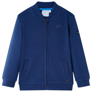 Sudadera infantil con cremallera azul marino 116 D