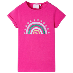 Camiseta infantil rosa oscuro 104 D