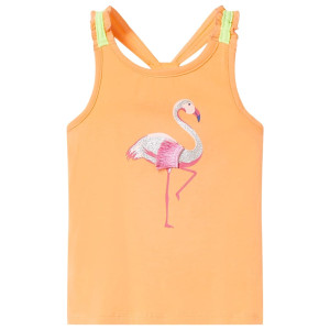 Camiseta de tirantes infantil naranja 128 D